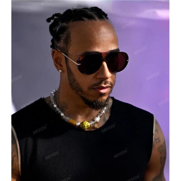 AIEYEZO Oversized Aviator Sunglasses Women Men Fashion Retro Big Frame Sun - Picture 3 of 7